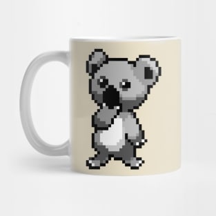 Cute and Cuddly Pixel Art Koala Bear Mug